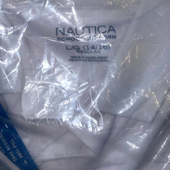 NWT Nautica Big Boys Uniform Short Sleeve Performance Polo. - Picture 3 of 4